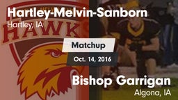 Matchup: Hartley-Melvin-Sanbo vs. Bishop Garrigan  2016