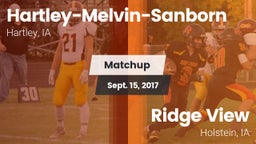 Matchup: Hartley-Melvin-Sanbo vs. Ridge View  2017