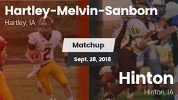 Matchup: Hartley-Melvin-Sanbo vs. Hinton  2018