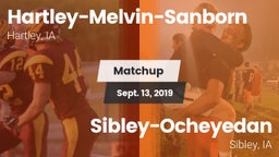 Matchup: Hartley-Melvin-Sanbo vs. Sibley-Ocheyedan 2019