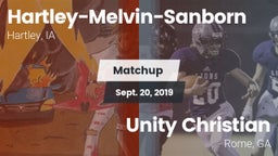 Matchup: Hartley-Melvin-Sanbo vs. Unity Christian  2019