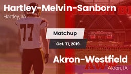Matchup: Hartley-Melvin-Sanbo vs. Akron-Westfield  2019