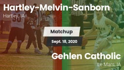 Matchup: Hartley-Melvin-Sanbo vs. Gehlen Catholic  2020