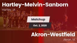 Matchup: Hartley-Melvin-Sanbo vs. Akron-Westfield  2020