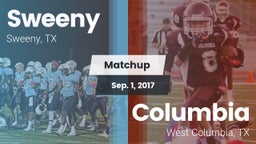 Matchup: Sweeny  vs. Columbia  2017