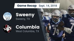 Recap: Sweeny  vs. Columbia  2018