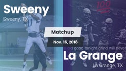 Matchup: Sweeny  vs. La Grange  2018