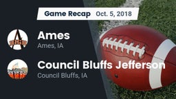 Recap: Ames  vs. Council Bluffs Jefferson  2018