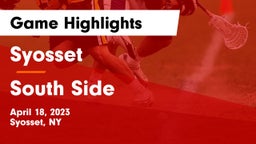 Syosset  vs South Side  Game Highlights - April 18, 2023