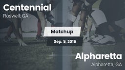 Matchup: Centennial High vs. Alpharetta  2016