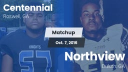 Matchup: Centennial High vs. Northview  2015