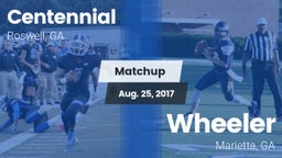 Matchup: Centennial High vs. Wheeler  2017