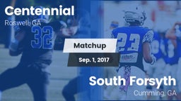 Matchup: Centennial High vs. South Forsyth  2017