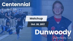 Matchup: Centennial High vs. Dunwoody  2017