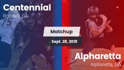 Matchup: Centennial High vs. Alpharetta  2018