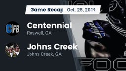 Recap: Centennial  vs. Johns Creek  2019