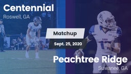 Matchup: Centennial High vs. Peachtree Ridge  2020