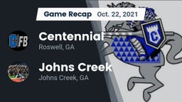 Recap: Centennial  vs. Johns Creek  2021