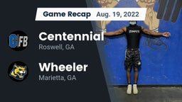 Recap: Centennial  vs. Wheeler  2022