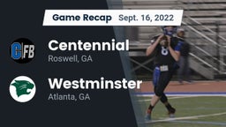 Recap: Centennial  vs. Westminster  2022