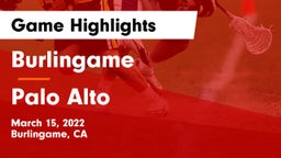 Burlingame  vs Palo Alto  Game Highlights - March 15, 2022