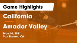 California  vs Amador Valley  Game Highlights - May 14, 2021