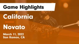 California  vs Novato  Game Highlights - March 11, 2022