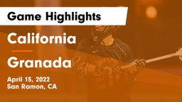 California  vs Granada  Game Highlights - April 15, 2022