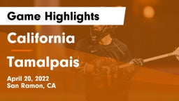 California  vs Tamalpais  Game Highlights - April 20, 2022