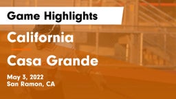 California  vs Casa Grande Game Highlights - May 3, 2022