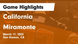 California  vs Miramonte  Game Highlights - March 17, 2023