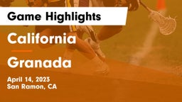 California  vs Granada  Game Highlights - April 14, 2023