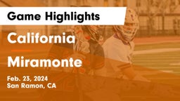 California  vs Miramonte  Game Highlights - Feb. 23, 2024