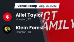 Recap: Alief Taylor  vs. Klein Forest  2022