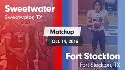 Matchup: Sweetwater High vs. Fort Stockton  2016