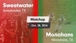 Matchup: Sweetwater High vs. Monahans  2016