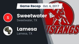 Recap: Sweetwater  vs. Lamesa  2017