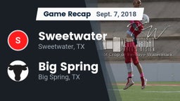 Recap: Sweetwater  vs. Big Spring  2018