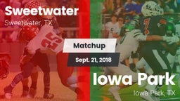 Matchup: Sweetwater High vs. Iowa Park  2018