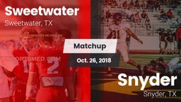 Matchup: Sweetwater High vs. Snyder  2018