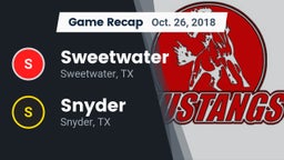 Recap: Sweetwater  vs. Snyder  2018