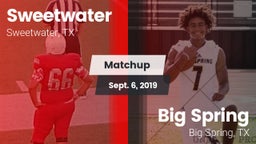 Matchup: Sweetwater High vs. Big Spring  2019