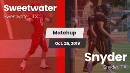 Matchup: Sweetwater High vs. Snyder  2019