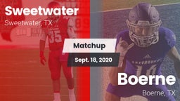 Matchup: Sweetwater High vs. Boerne  2020