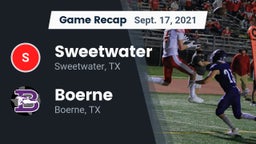 Recap: Sweetwater  vs. Boerne  2021