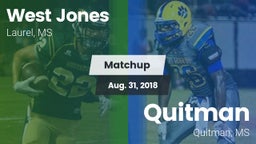 Matchup: West Jones High vs. Quitman  2018