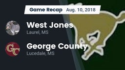 Recap: West Jones  vs. George County  2018
