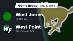 Recap: West Jones  vs. West Point  2018