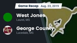 Recap: West Jones  vs. George County  2019