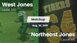 Matchup: West Jones High vs. Northeast Jones  2019